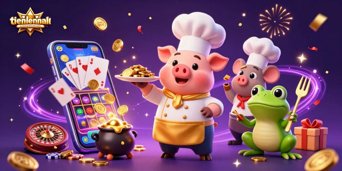 Play exciting slots with tienlenmiennam while enjoying the thrill of vibrant casino elements.