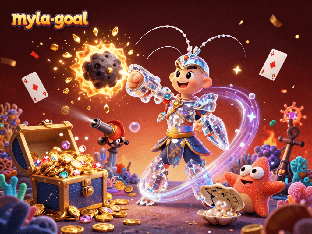 Engage with the thrilling myla-goal game as the galactic samurai strikes through an asteroid bursting with gems.