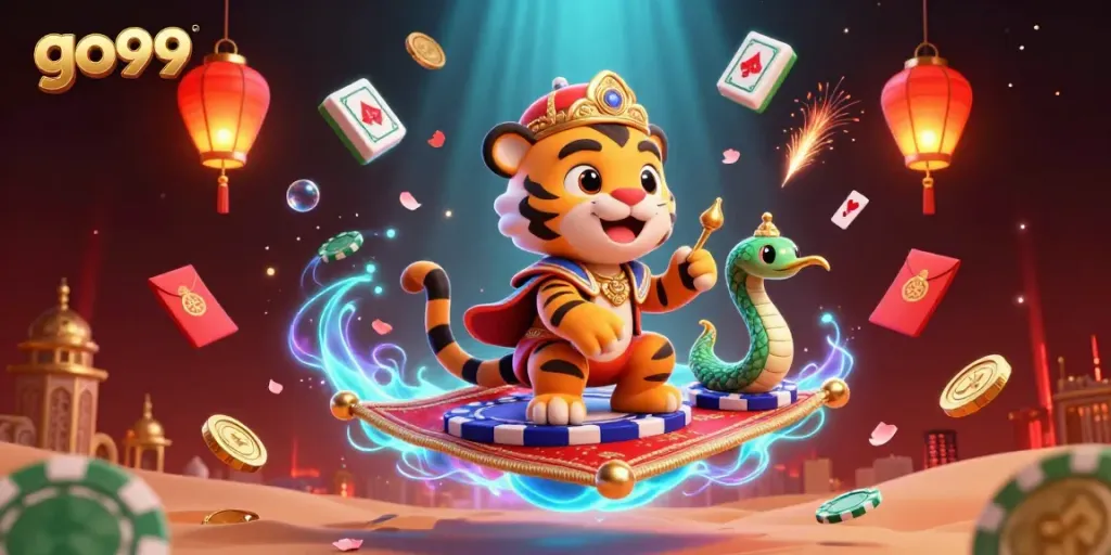 Experience thrilling fun with go99 in a magical 3D casino realm full of exciting gambling elements.