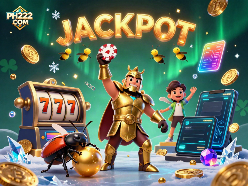 Play exciting games on PH222 COM with a victorious beetle champion in a casino atmosphere.