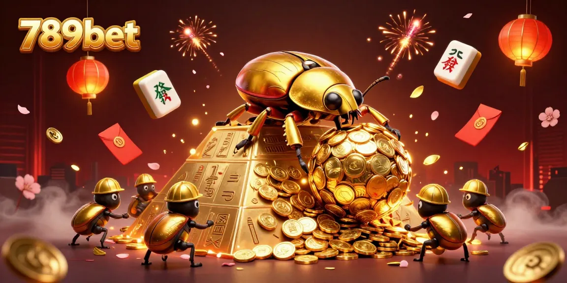 Win big with 789bet featuring a lively casino scene packed with golden coins and vibrant symbols.
