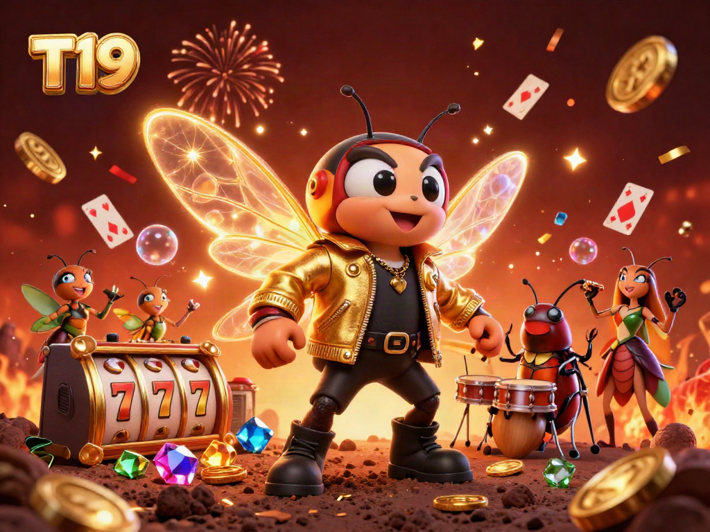 T19 brings excitement to slots and casino games with vibrant characters and dynamic elements.
