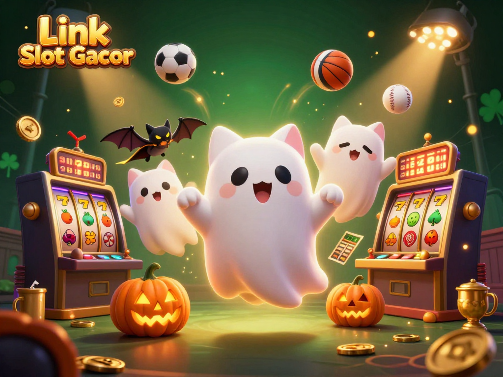 Spin to win with Link Slot Gacor as friendly ghost cat and companions light up the casino!