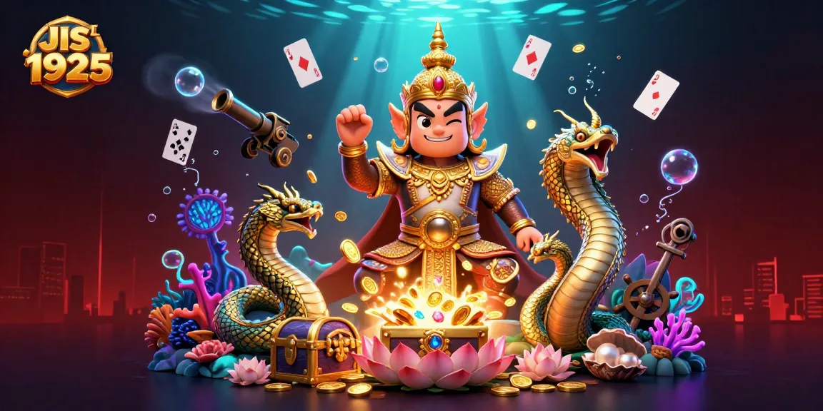 Experience the excitement of JIS L 1925 in a vibrant underwater casino scene filled with treasure, characters, and games.