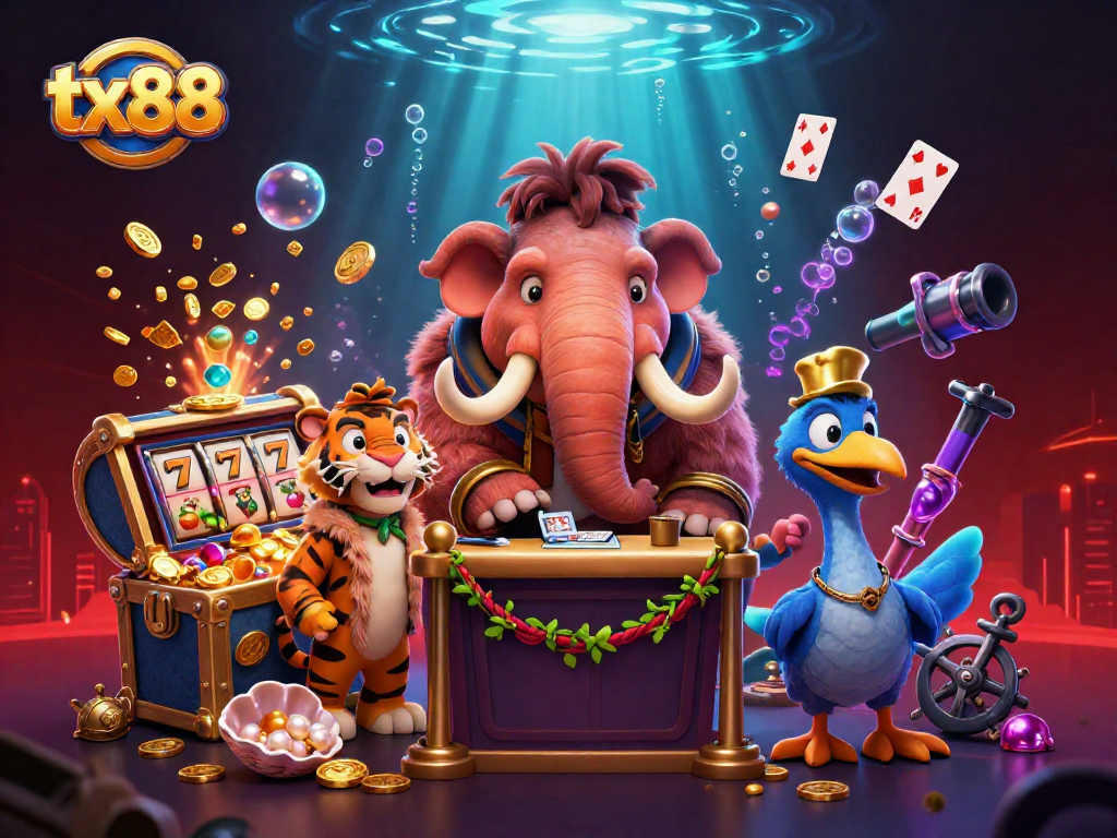 Experience the vibrant tx88 casino adventure with dynamic characters and exciting game elements.