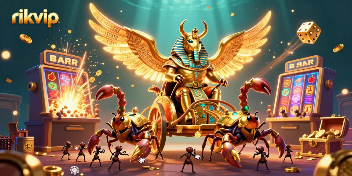 Experience thrilling games at rikvip with vibrant gold coins and dynamic casino visuals.