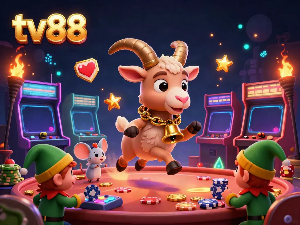 Experience the thrill of tv88 with Krampus running a vibrant, interactive casino scene.