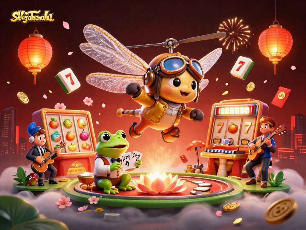 Experience thrilling jackpot action at slotgamenohu in an enchanted casino scene with vibrant elements.