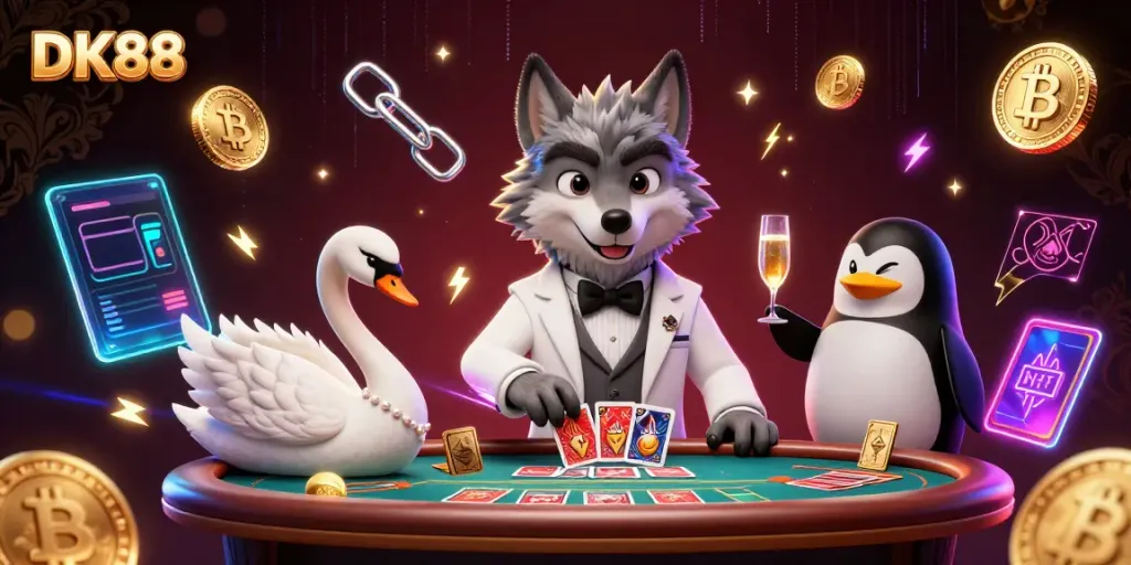 Experience thrilling gameplay at DK88 with animated characters and vibrant casino elements.