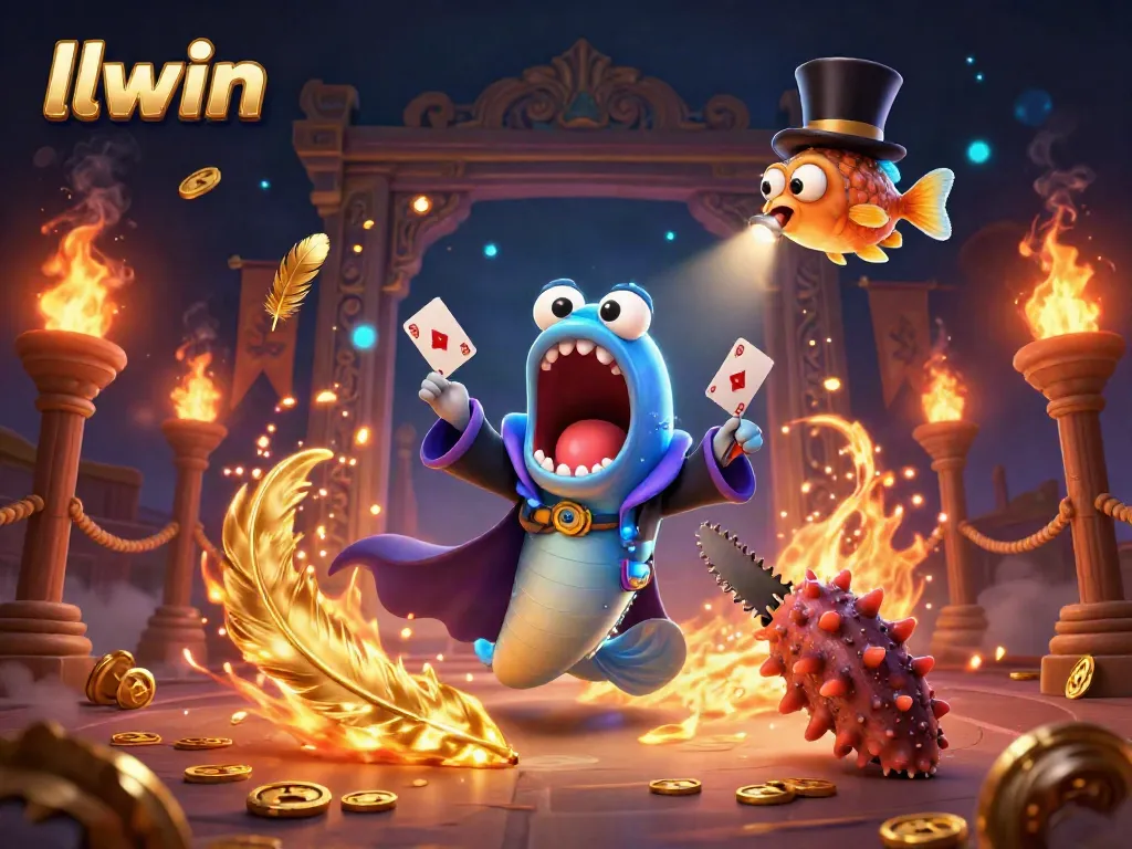 Experience thrilling moments at llwin with imaginative card tricks and a magical underwater scene.