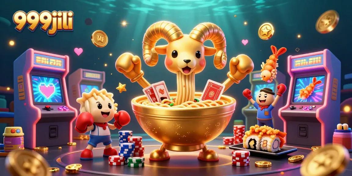 Experience thrilling gameplay on 999jili with vibrant characters and arcade elements in a lively casino setting
