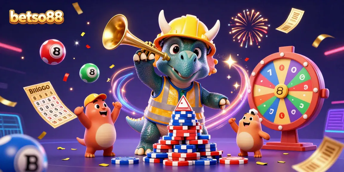 Celebrate big wins at betso88 with animated triceratops and exciting lottery elements!