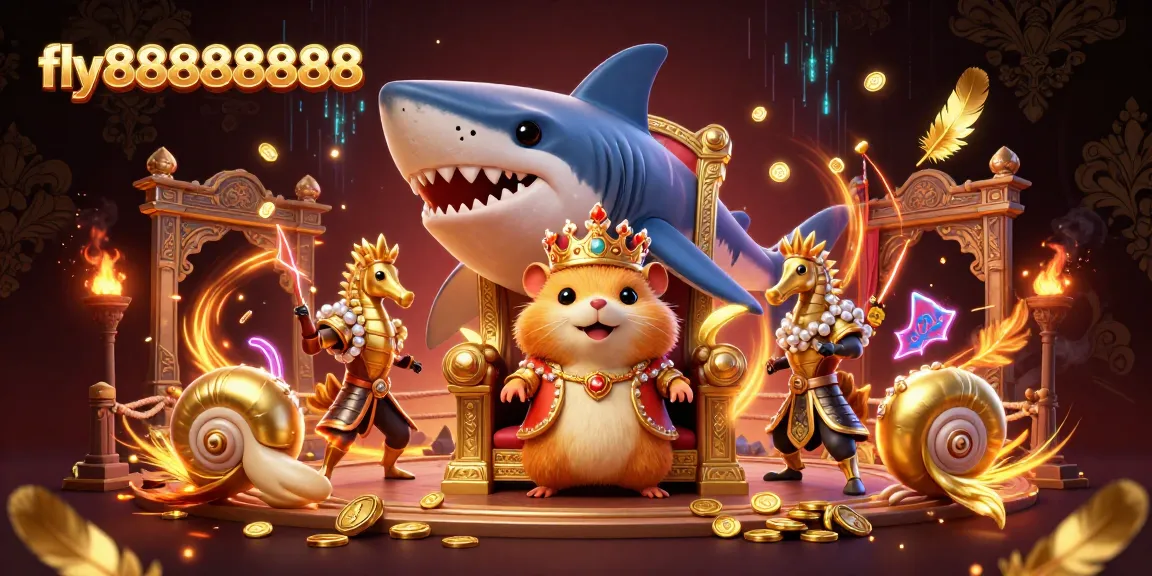 Engage in thrilling gameplay at fly88888888, featuring vibrant 3D characters and immersive casino elements.