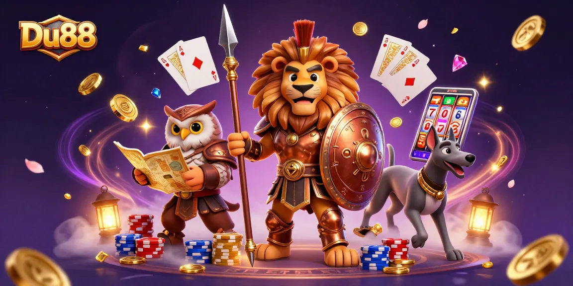 Experience thrilling wins at Du88 with dynamic 3D casino characters and vibrant gaming elements.