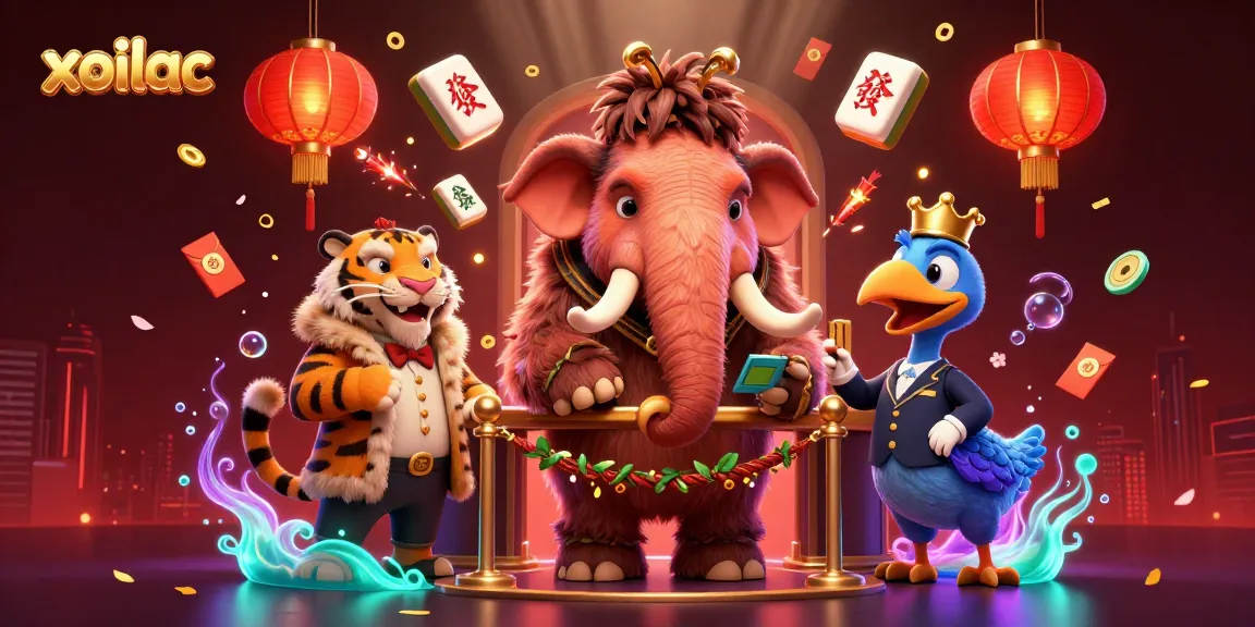 Xoilac brings a vibrant casino scene with mammoth bouncer, saber-tooth VIP, and doorman ready for action.