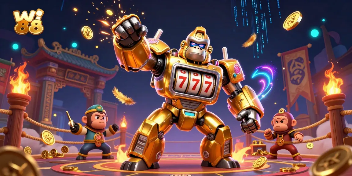 Experience the thrill of slots and jackpots at wi 88 with dynamic characters and rich casino elements.