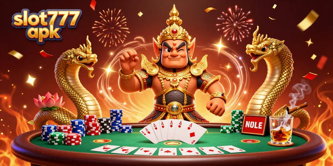 Experience thrilling wins at slot777 apk with vibrant casino elements and engaging characters.