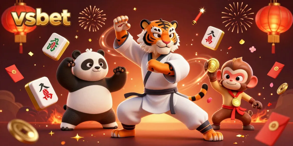 Engage in thrilling gameplay at vsbet with festive Asian casino elements and fun characters.
