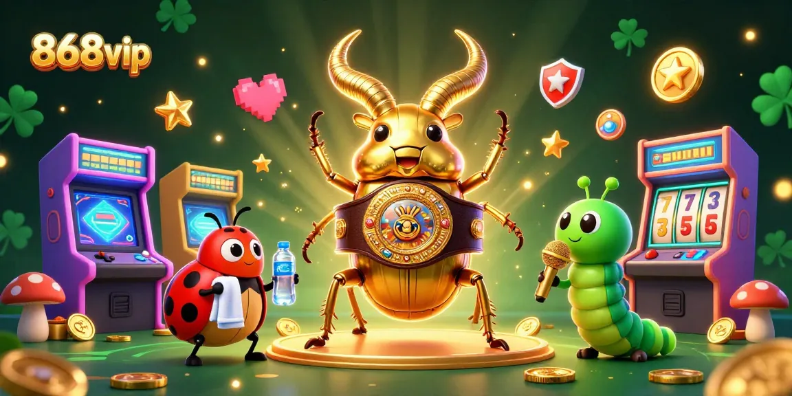 Engage with the 868vip arena, featuring vibrant characters and slot themes in a casino-themed showdown.