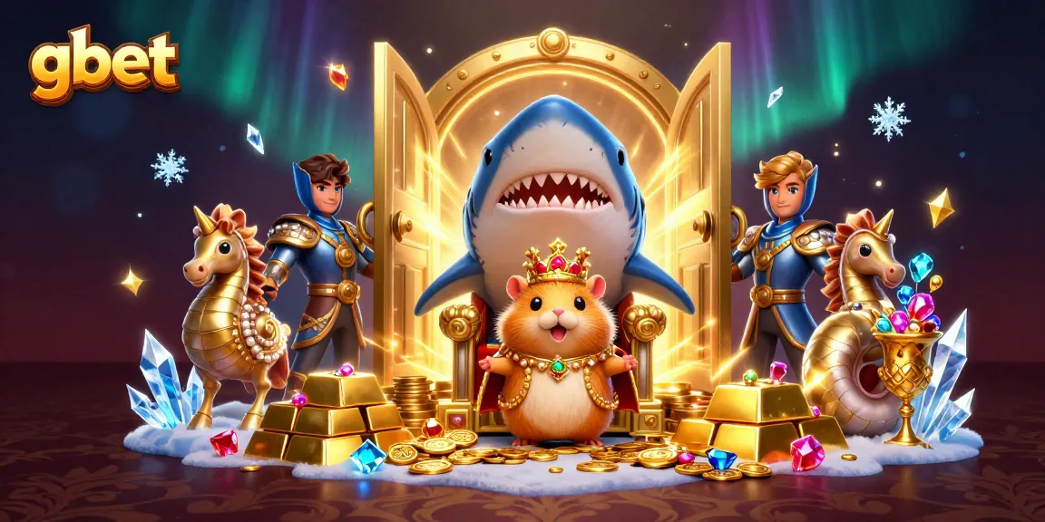 Bet on gbet and discover treasures in a vibrant royal scene with jewels and gold coins