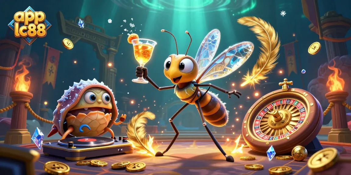 Engage with the app lc88 casino scene featuring unique characters and dynamic gambling elements.