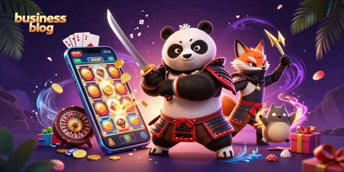 Engage in thrilling gameplay with our business blog showcasing a vibrant 3D casino scene.
